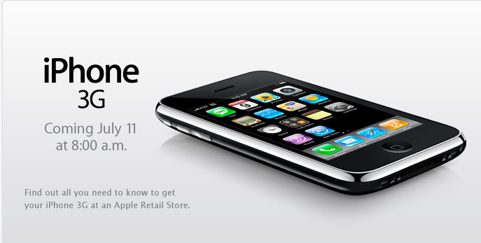 The New iPhone 3G Will be Available at Apple Retail Stores-This Friday