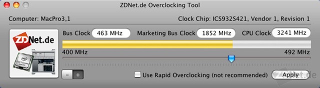 Now overclock your Mac Pro!